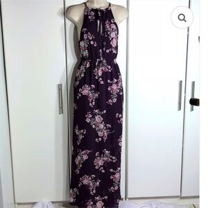 Torrid Dark Purple Floral Maxi Dress